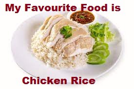 essay about chicken rice
